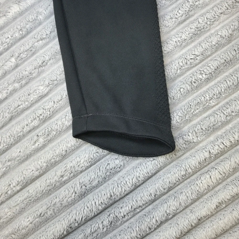 Nike Golf Dri-FIT Quarter Zip Pullover Black Textured Women Large L 802870-010
